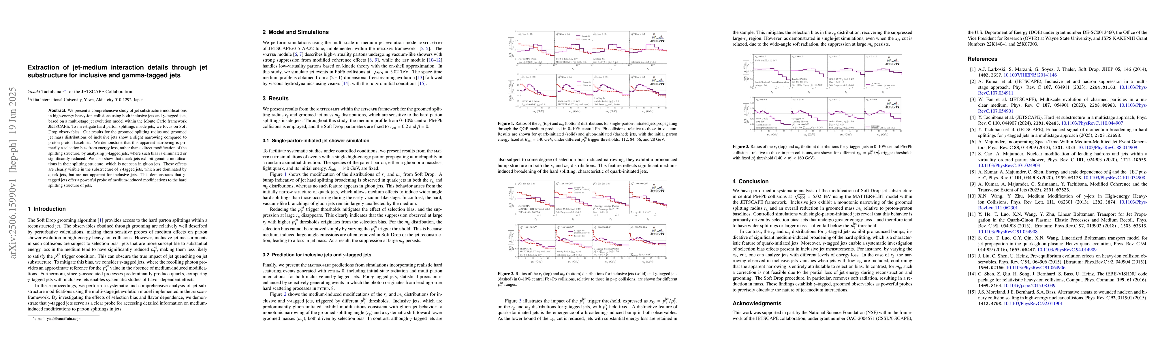 Thumbnail for Extraction of jet-medium interaction details through jet substructure
  for inclusive and gamma-tagged jets