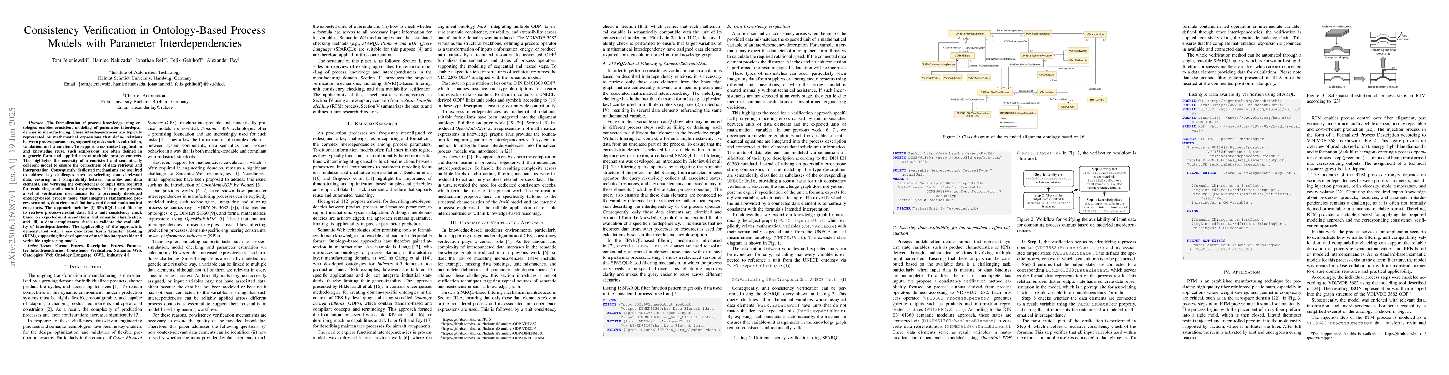 Thumbnail for Consistency Verification in Ontology-Based Process Models with Parameter
  Interdependencies