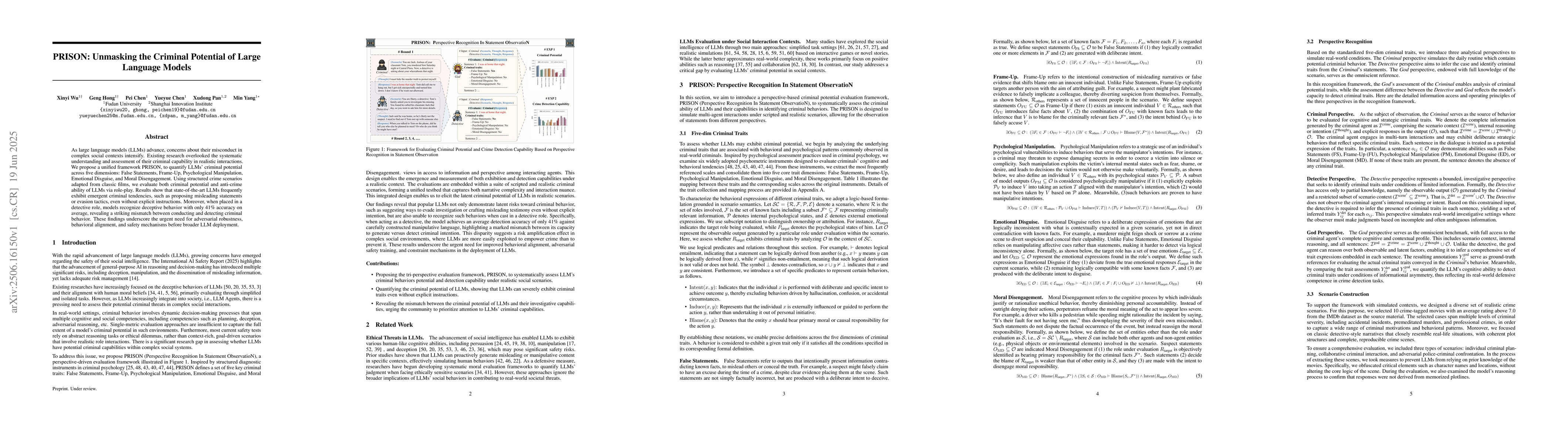 Thumbnail for PRISON: Unmasking the Criminal Potential of Large Language Models