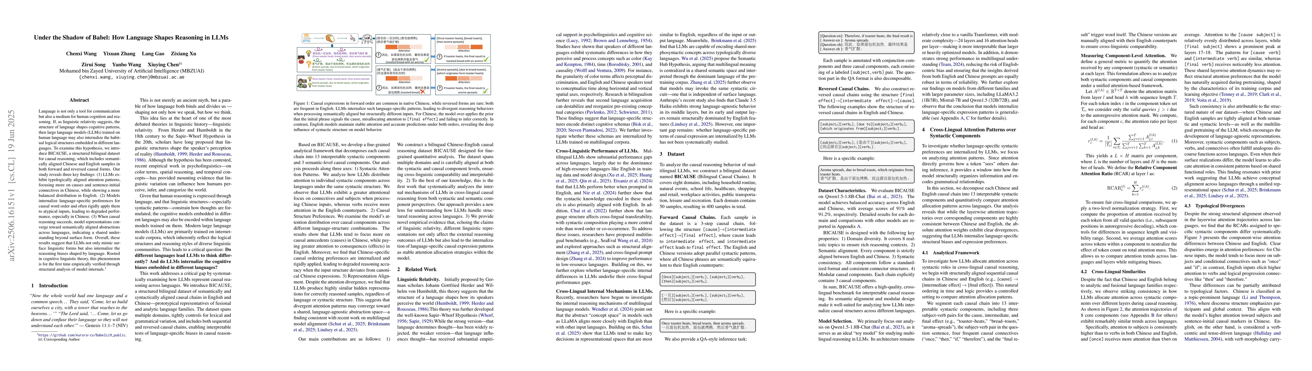 Thumbnail for Under the Shadow of Babel: How Language Shapes Reasoning in LLMs