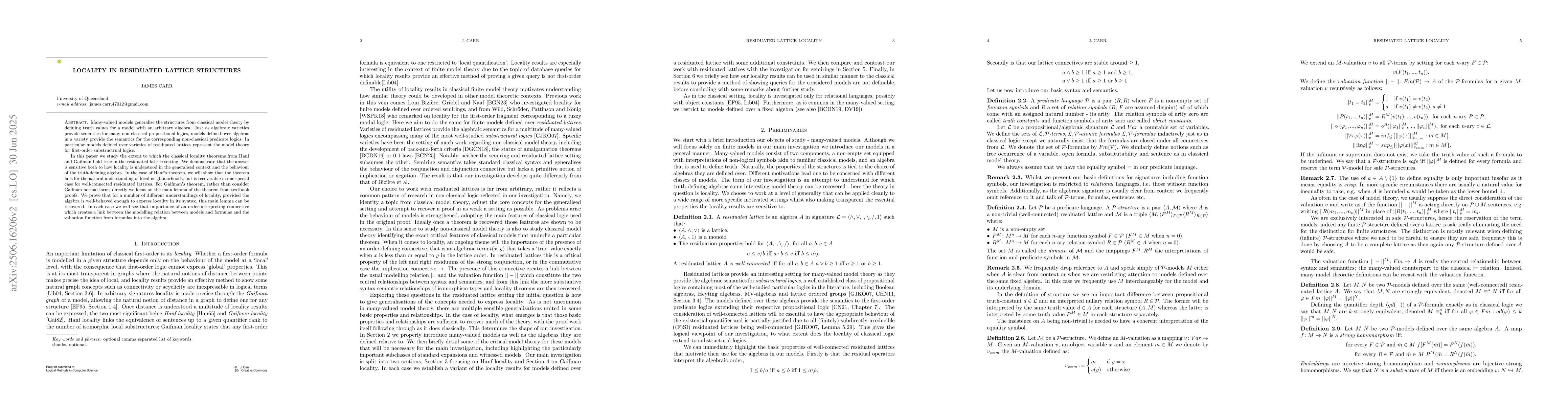 Thumbnail for Locality in Many-Valued Structures