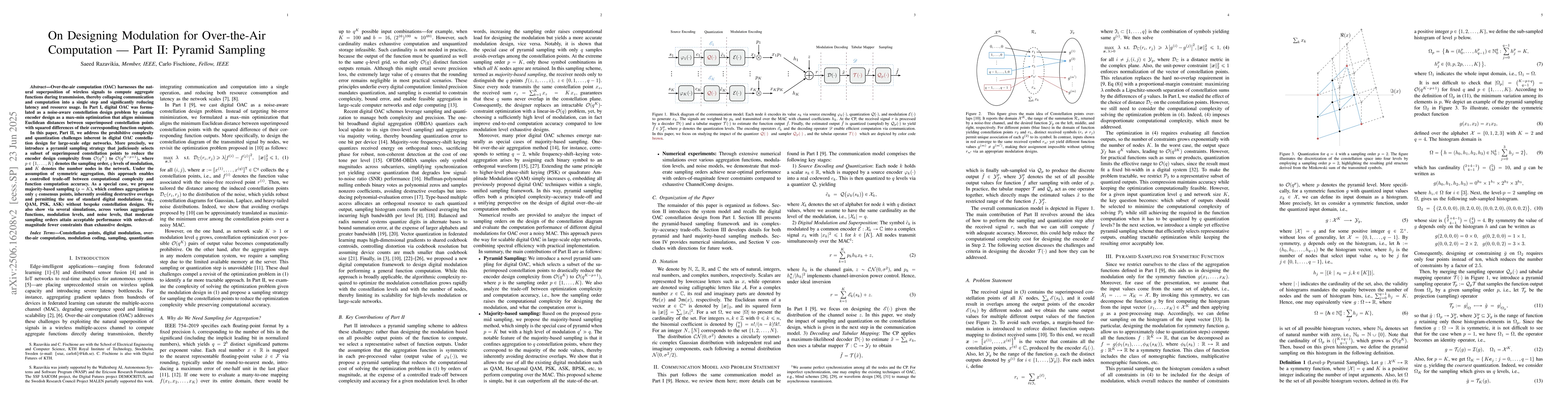 Thumbnail for On Designing Modulation for Over-the-Air Computation -- Part II: Pyramid
  Sampling
