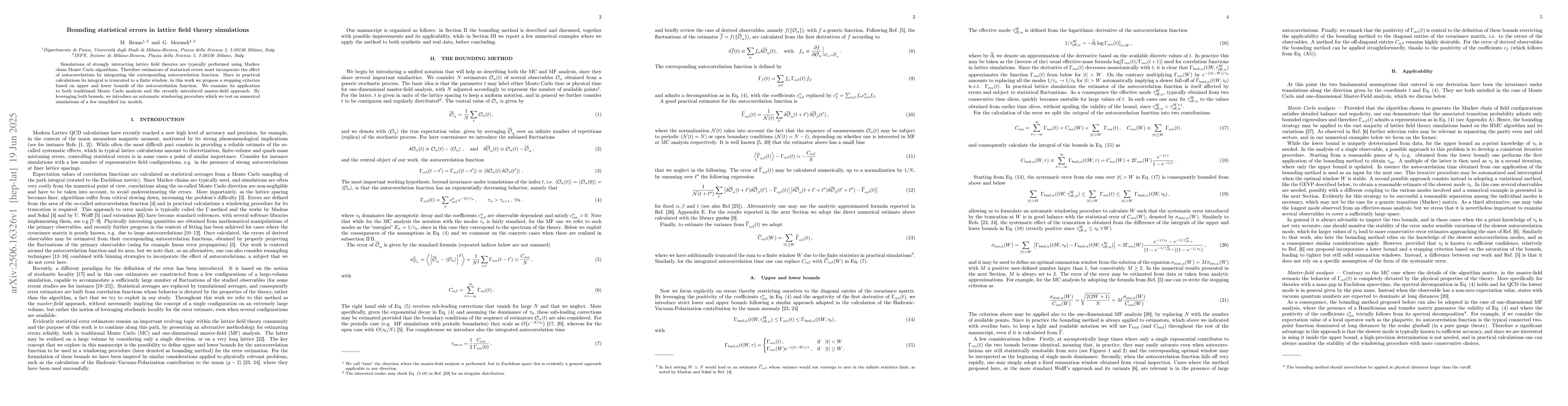 Thumbnail for Bounding statistical errors in lattice field theory simulations