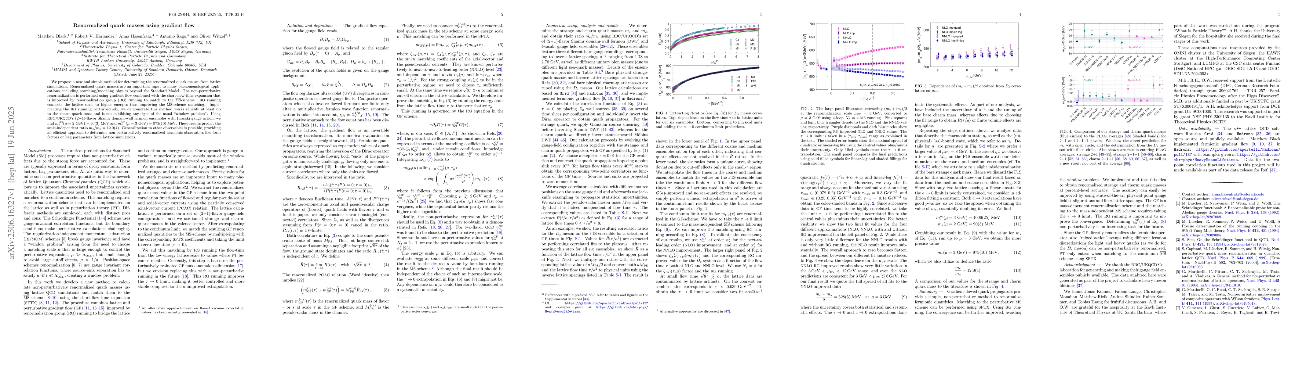 Thumbnail for Renormalized quark masses using gradient flow