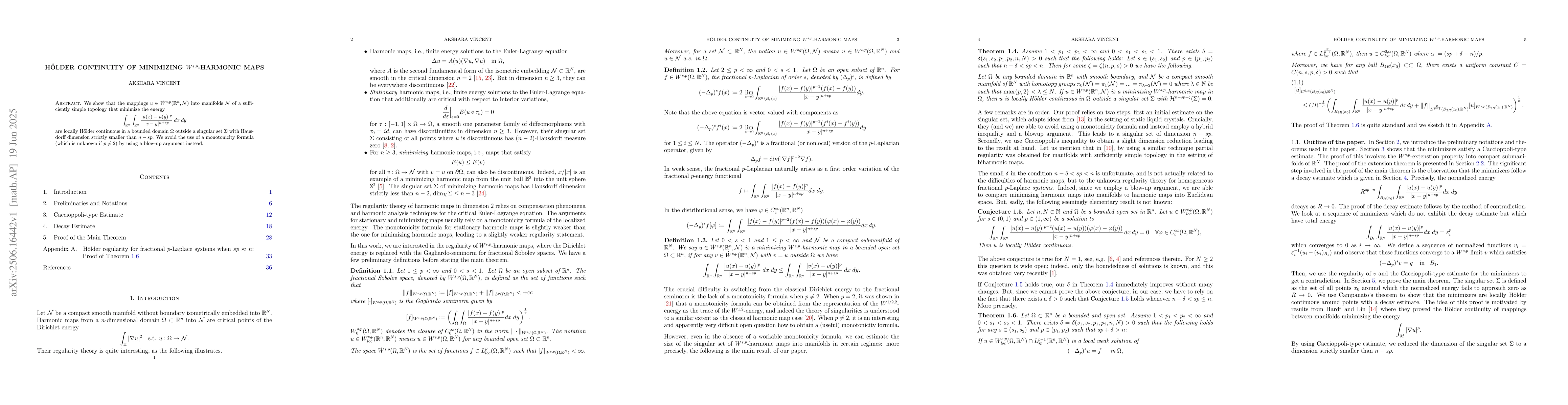 Thumbnail for Hölder continuity of Minimizing $W^{s,p}$-Harmonic Maps