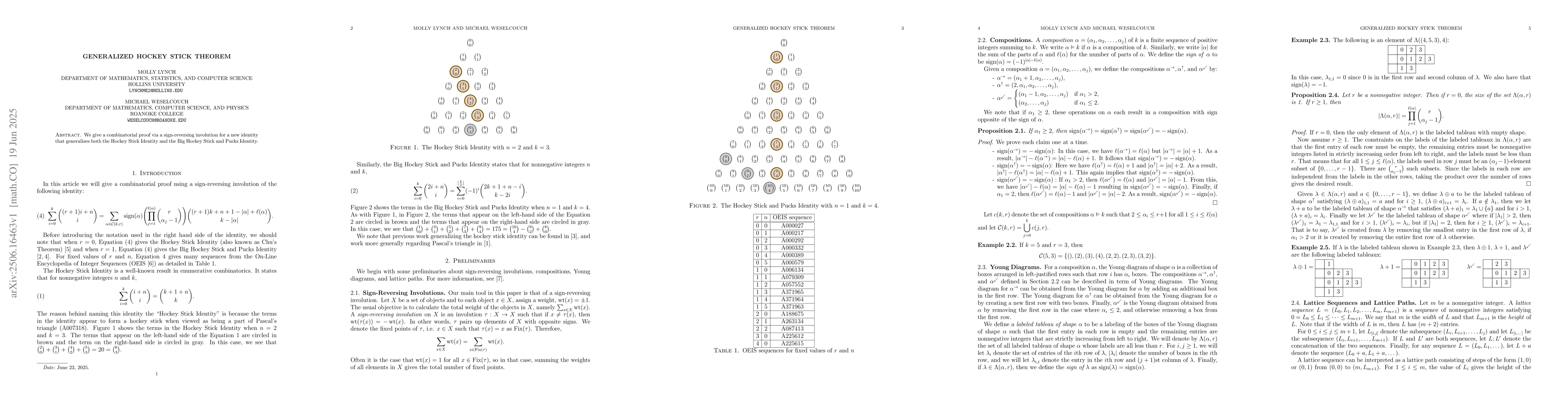 Thumbnail for Generalized Hockey Stick Theorem