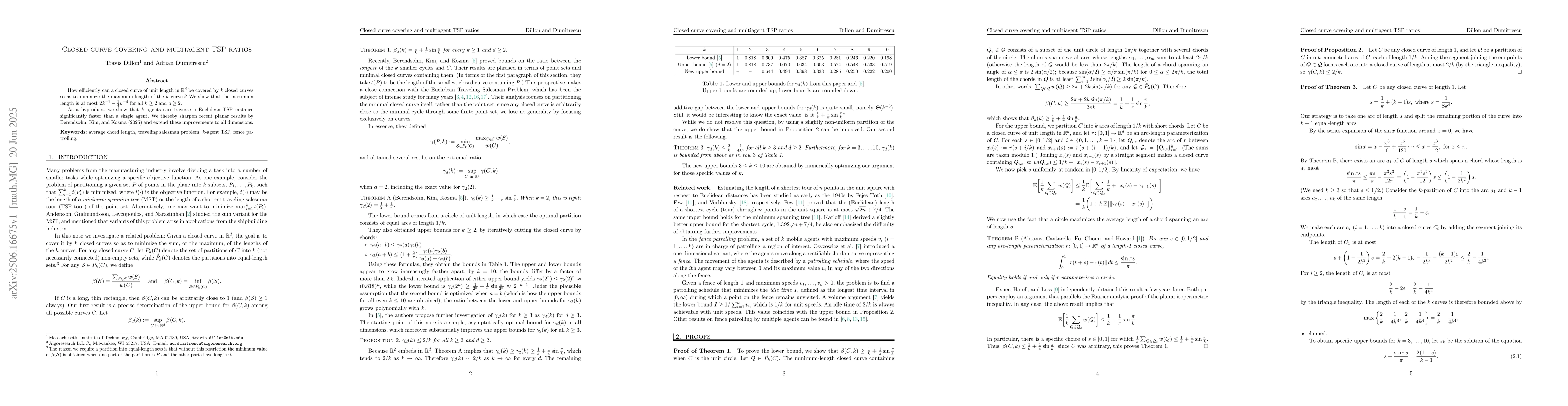 Thumbnail for Closed curve covering and multiagent TSP ratios