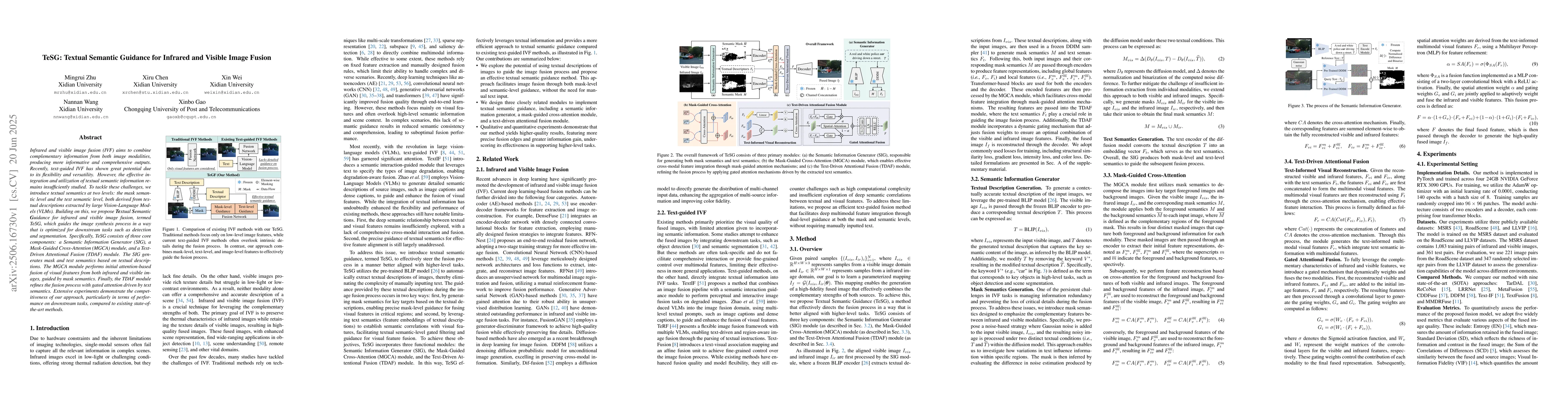 Thumbnail for TeSG: Textual Semantic Guidance for Infrared and Visible Image Fusion