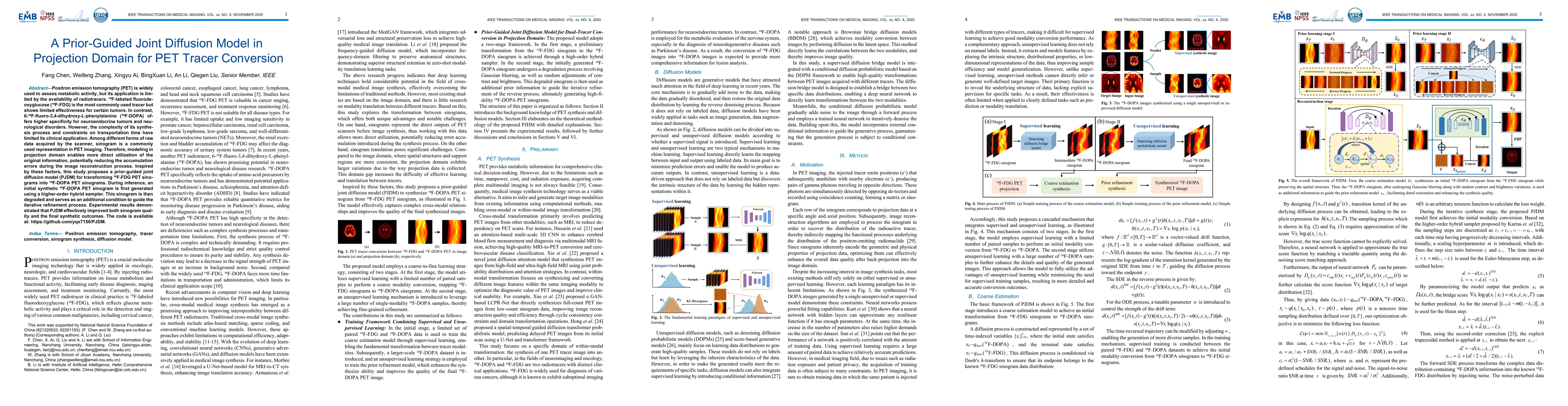 Thumbnail for A Prior-Guided Joint Diffusion Model in Projection Domain for PET Tracer
  Conversion