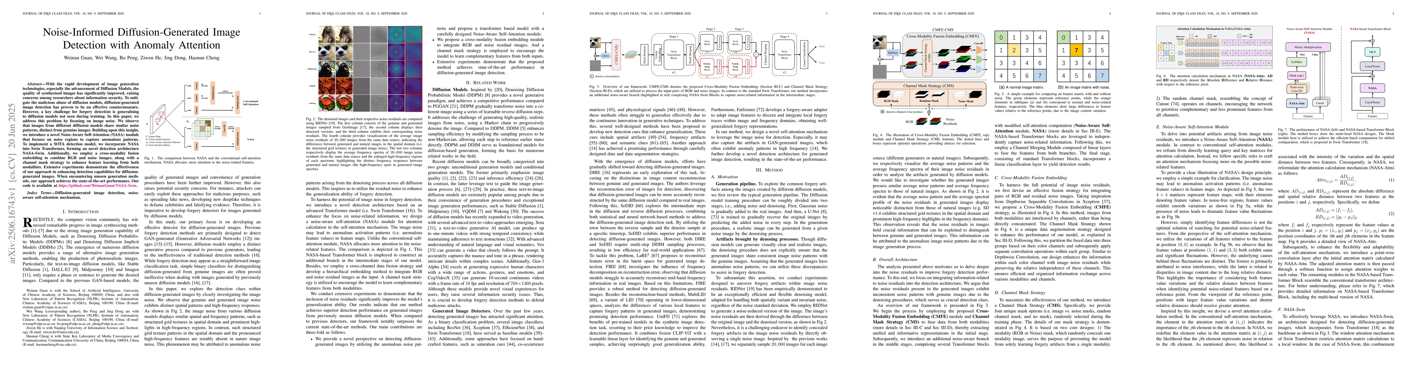 Thumbnail for Noise-Informed Diffusion-Generated Image Detection with Anomaly
  Attention