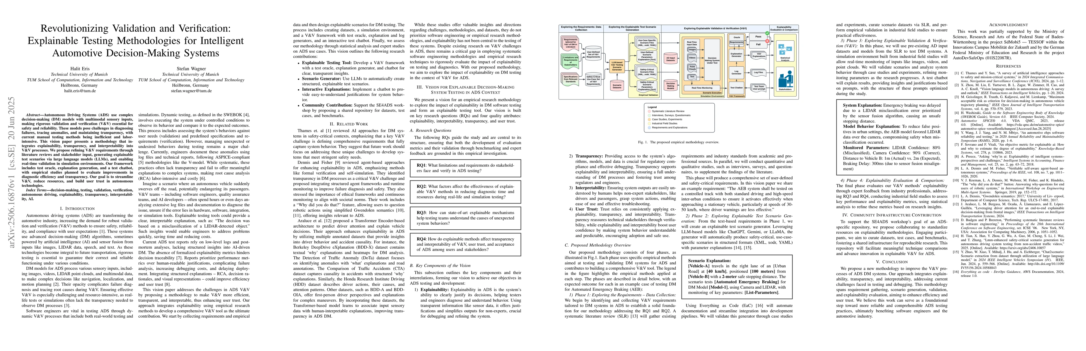 Thumbnail for Revolutionizing Validation and Verification: Explainable Testing
  Methodologies for Intelligent Automotive Decision-Making Systems
