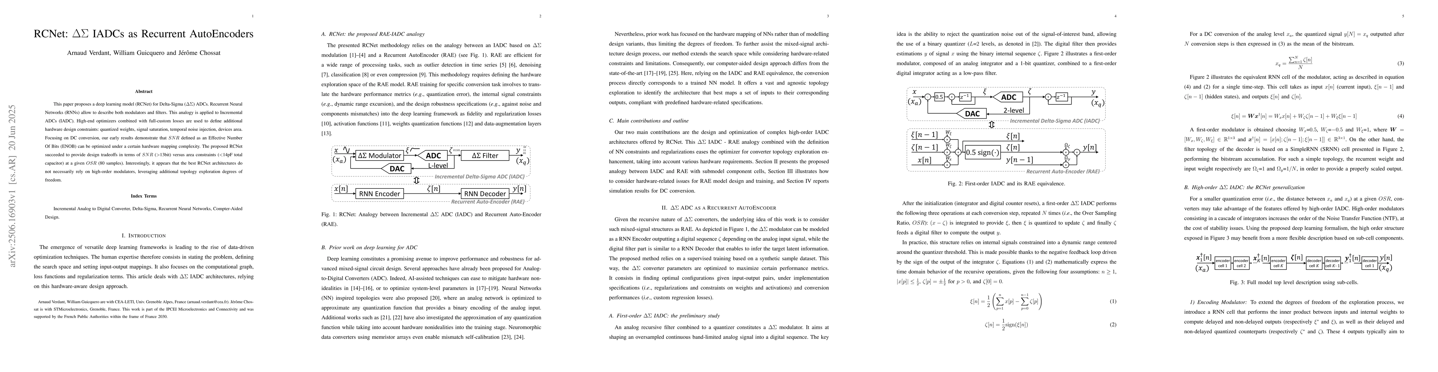 Thumbnail for RCNet: $ΔΣ$ IADCs as Recurrent AutoEncoders