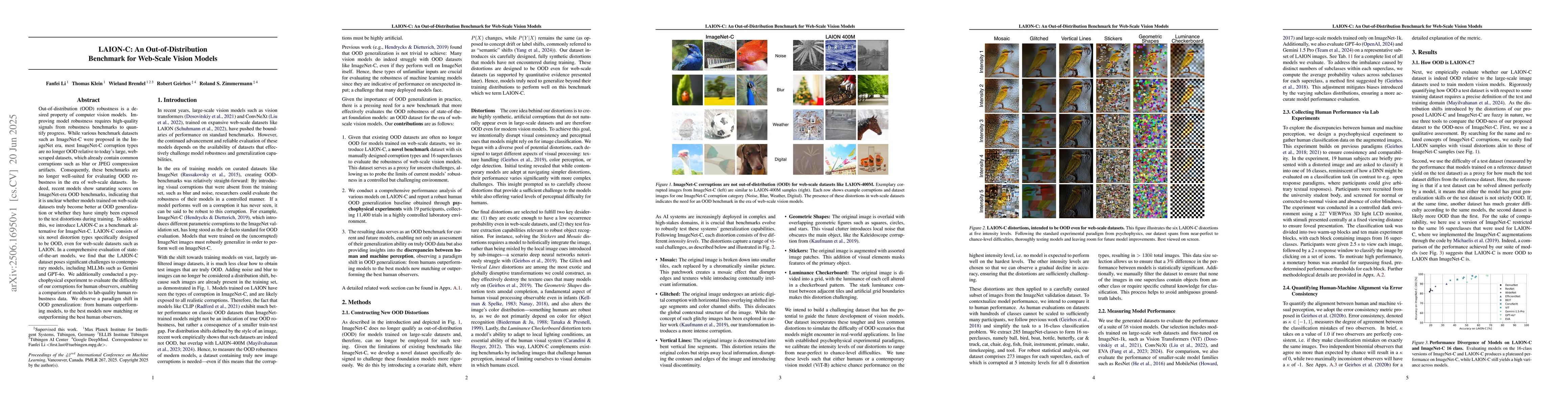 Thumbnail for LAION-C: An Out-of-Distribution Benchmark for Web-Scale Vision Models