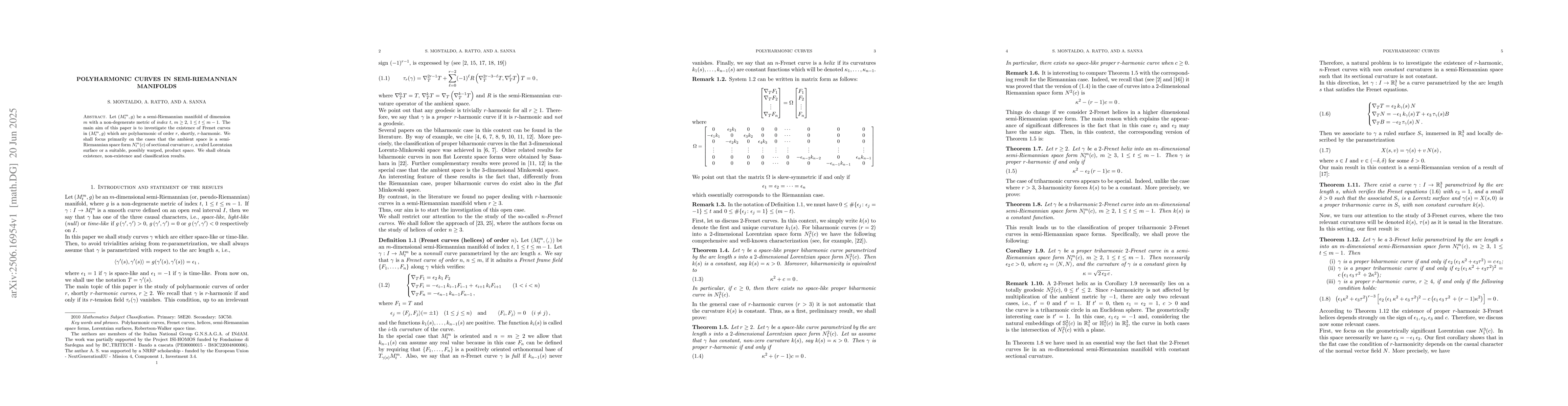 Thumbnail for Polyharmonic curves in semi-Riemannian manifolds