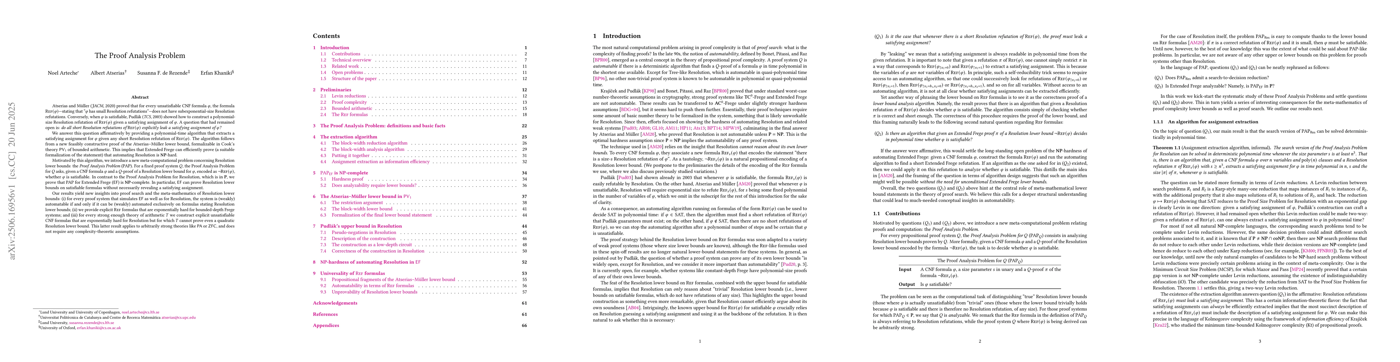 Thumbnail for The Proof Analysis Problem