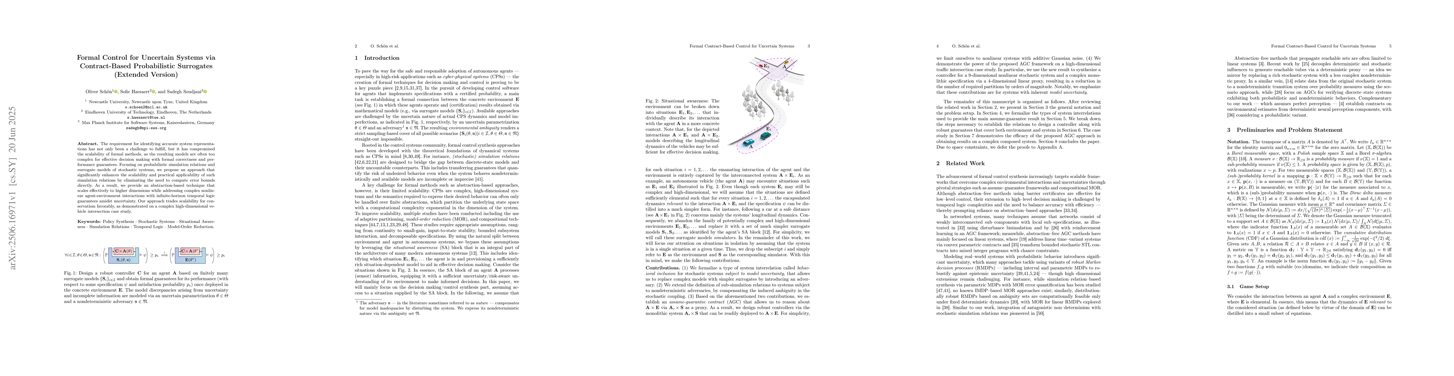 Thumbnail for Formal Control for Uncertain Systems via Contract-Based Probabilistic
  Surrogates (Extended Version)