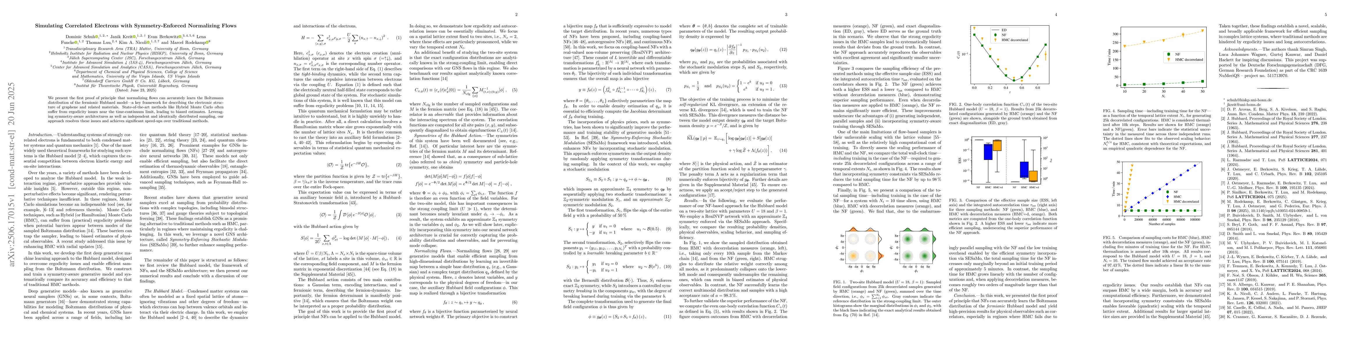 Thumbnail for Simulating Correlated Electrons with Symmetry-Enforced Normalizing Flows