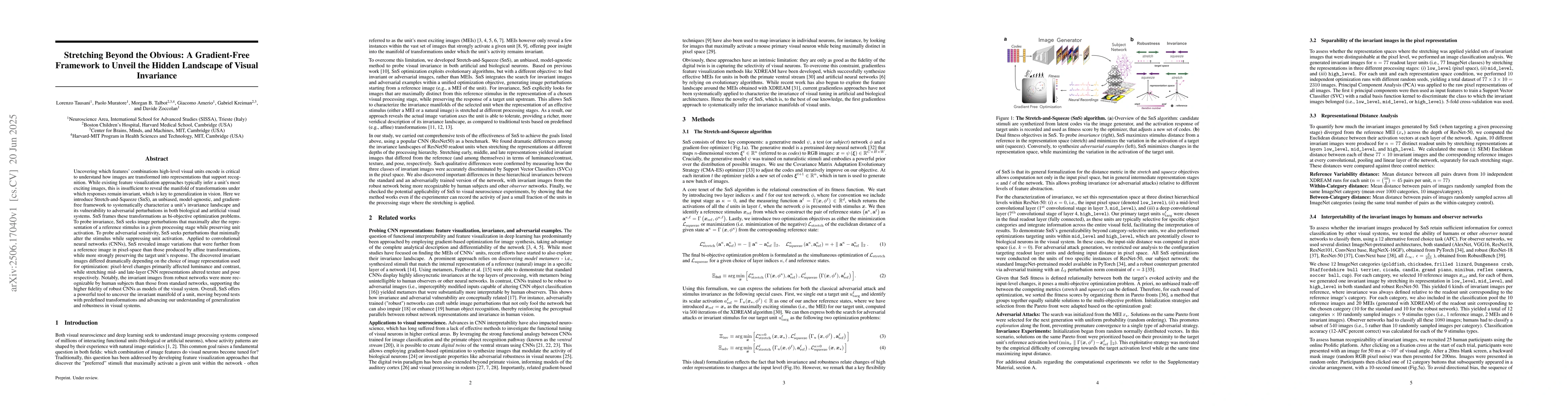 Thumbnail for Stretching Beyond the Obvious: A Gradient-Free Framework to Unveil the
  Hidden Landscape of Visual Invariance