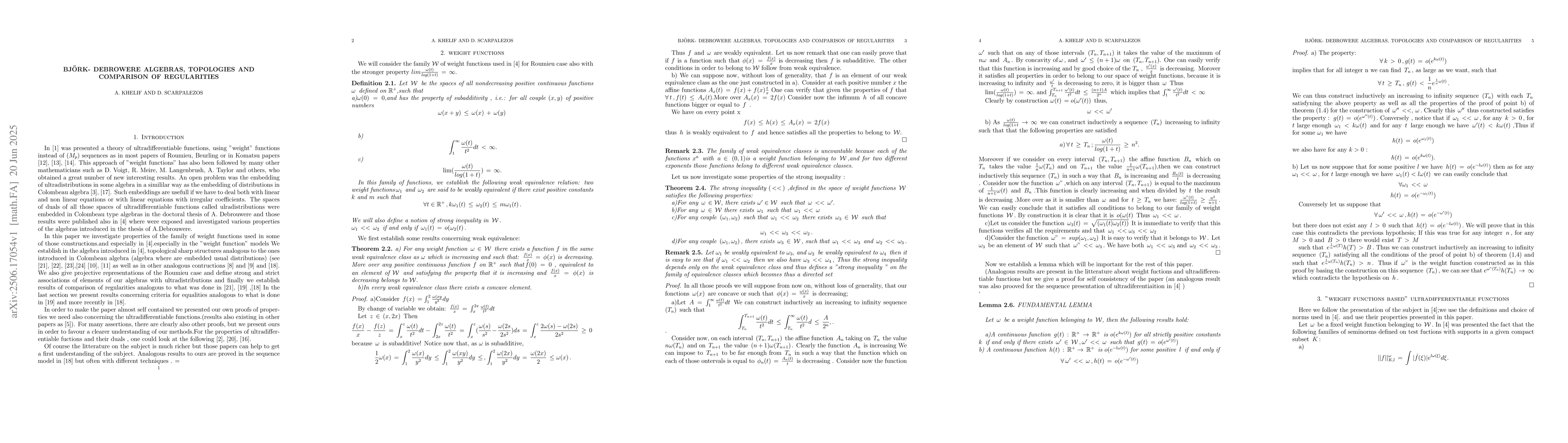 Thumbnail for Bjork-DEbrowere algebras topologies and comparison of regularities