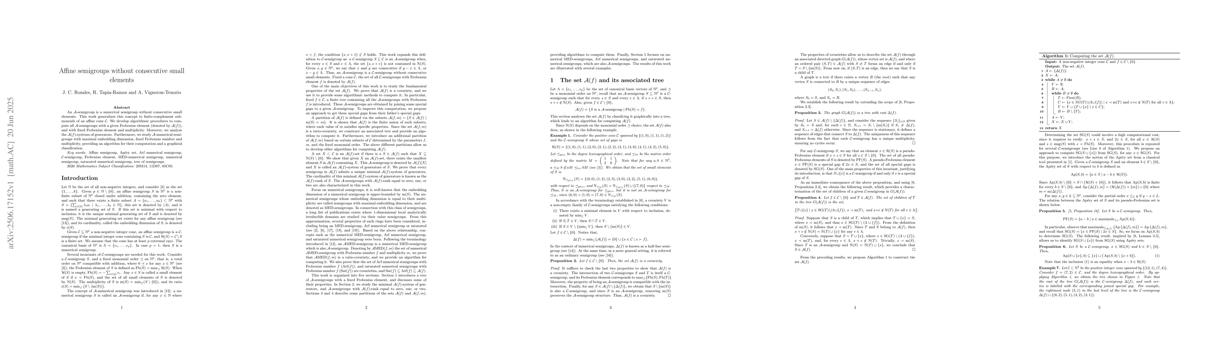 Thumbnail for Affine semigroups without consecutive small elements