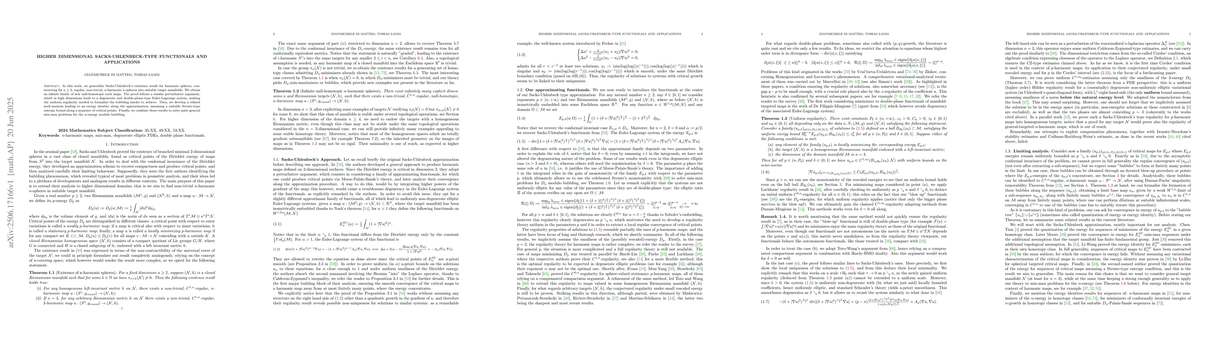 Thumbnail for Higher dimensional Sacks-Uhlenbeck-type functionals and applications