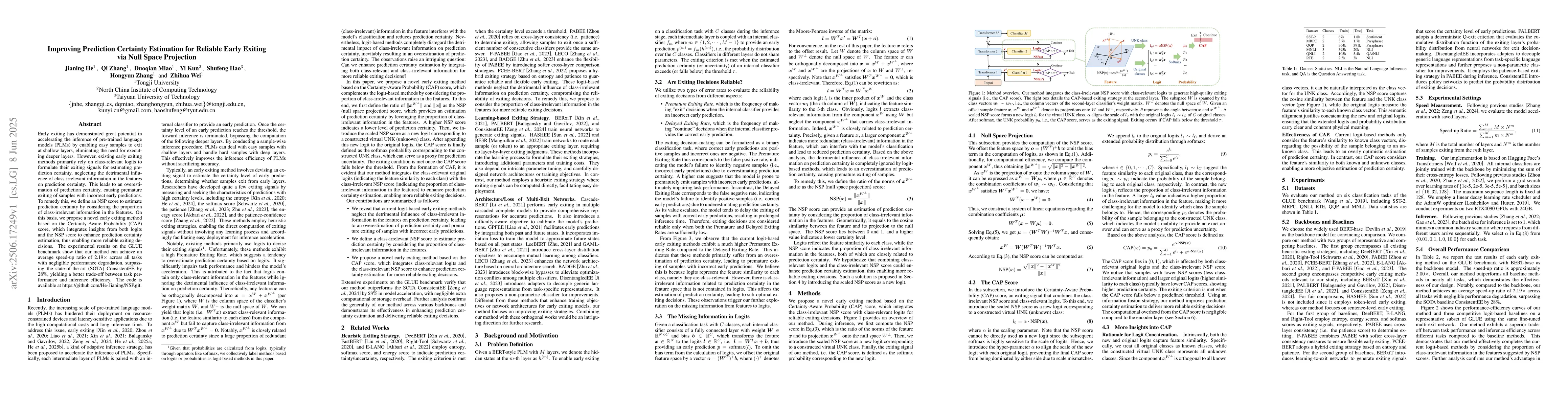 Thumbnail for Improving Prediction Certainty Estimation for Reliable Early Exiting via
  Null Space Projection
