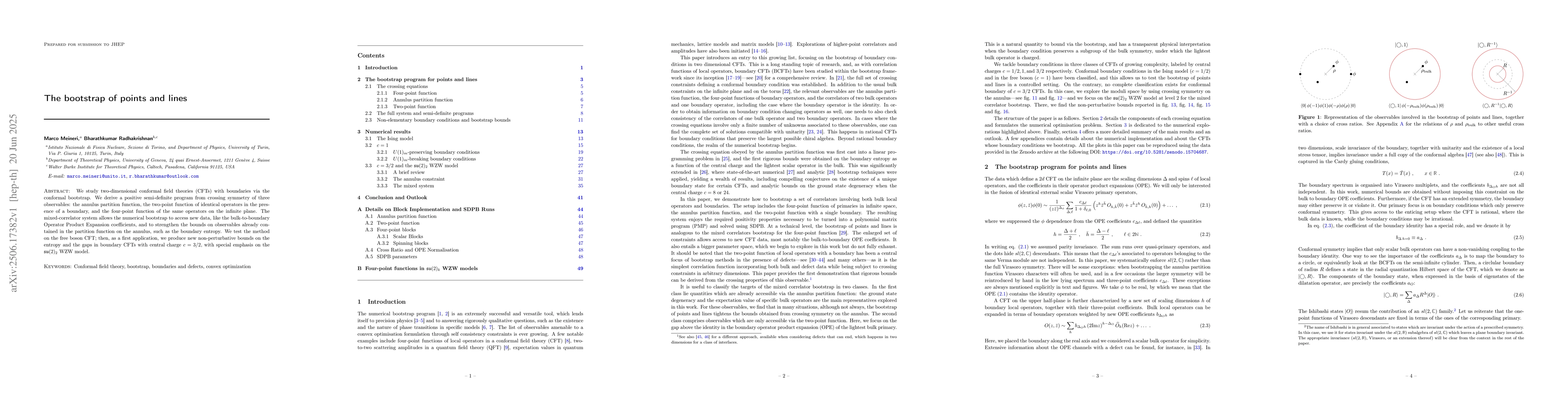 Thumbnail for The Bootstrap of Points and Lines