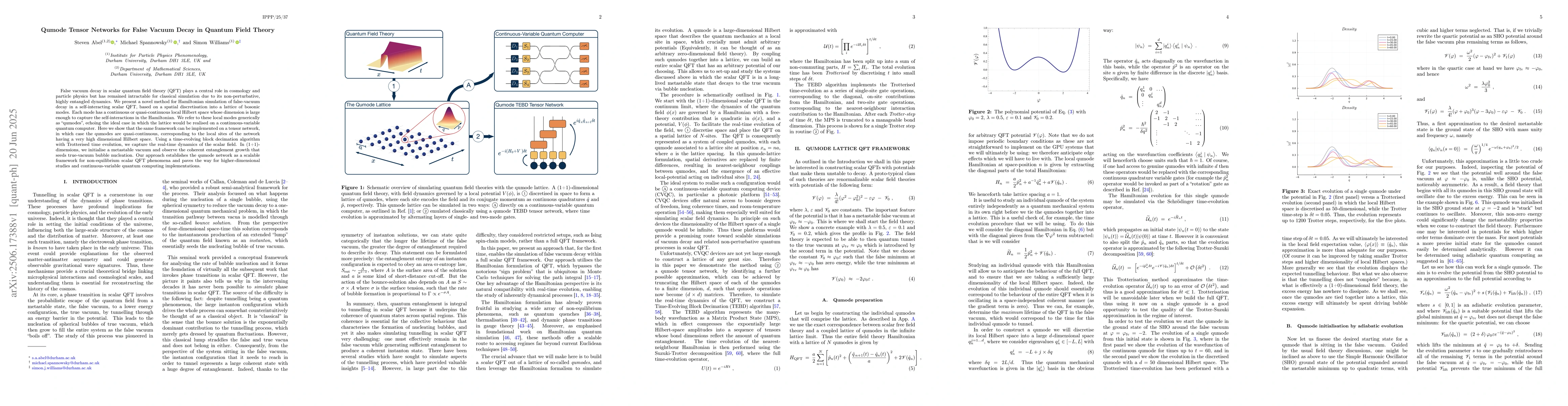 Thumbnail for Qumode Tensor Networks for False Vacuum Decay in Quantum Field Theory