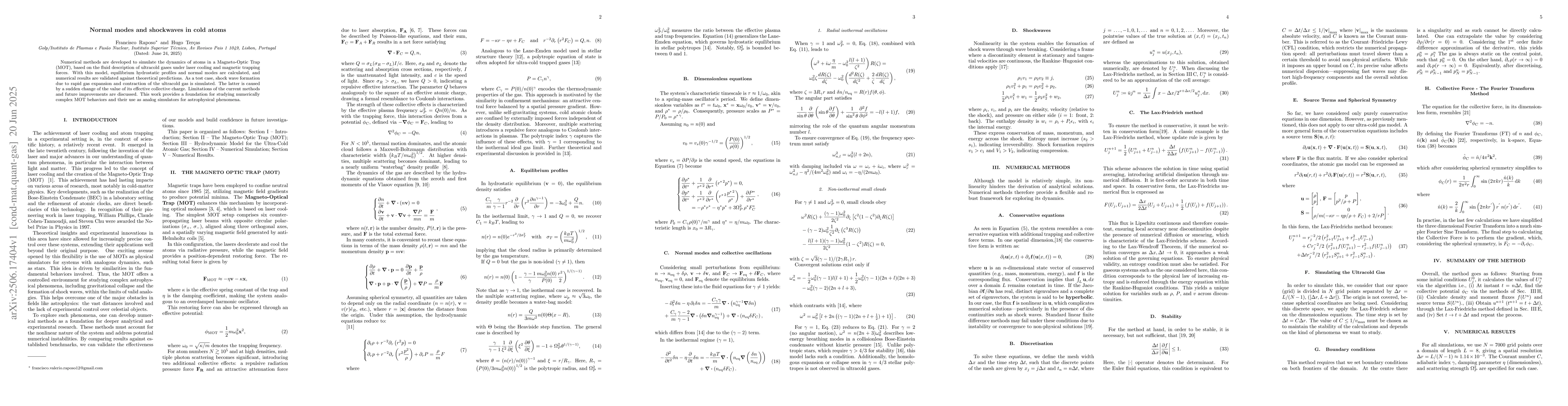 Thumbnail for Normal modes and shockwaves in cold atoms