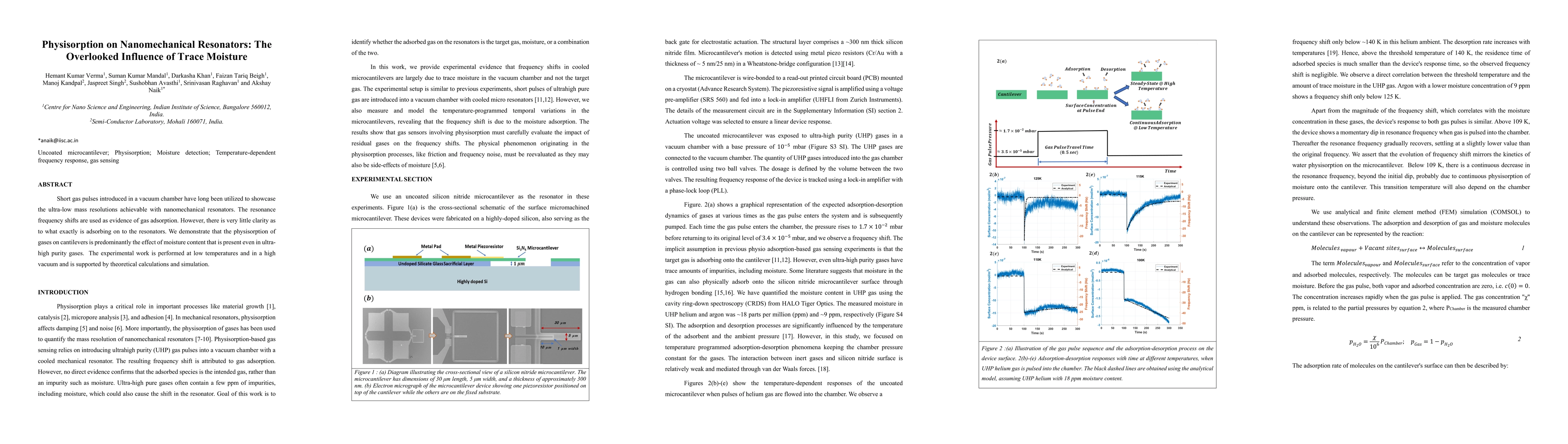 Thumbnail for Physisorption on Nanomechanical Resonators: The Overlooked Influence of
  Trace Moisture