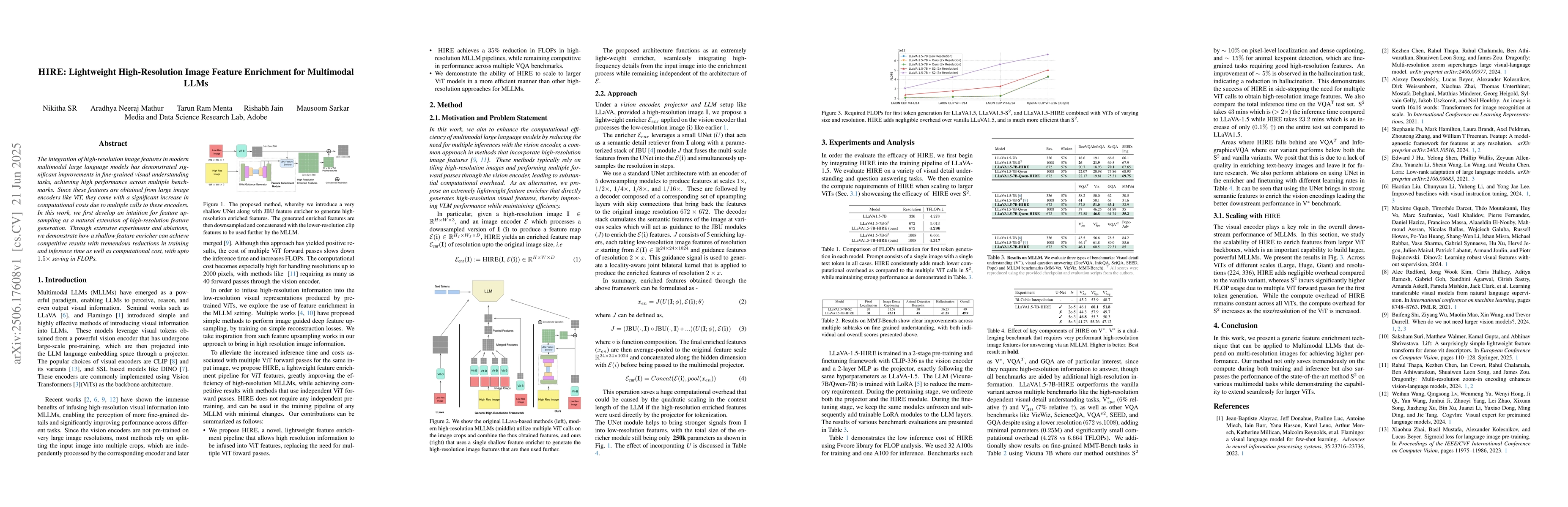 Thumbnail for HIRE: Lightweight High-Resolution Image Feature Enrichment for
  Multimodal LLMs
