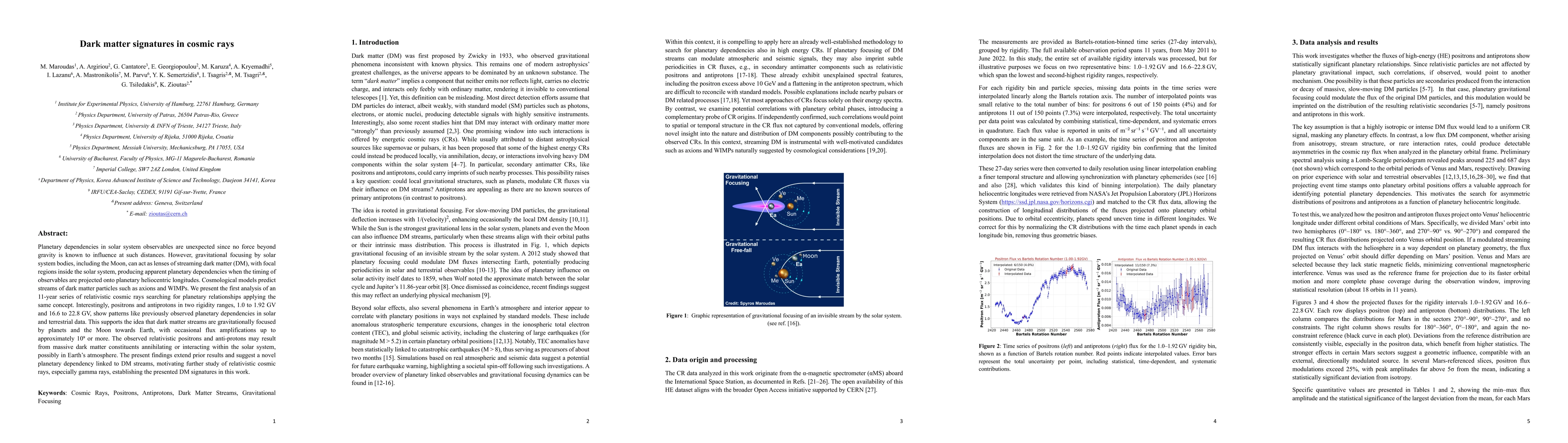Thumbnail for Dark matter signatures in cosmic rays