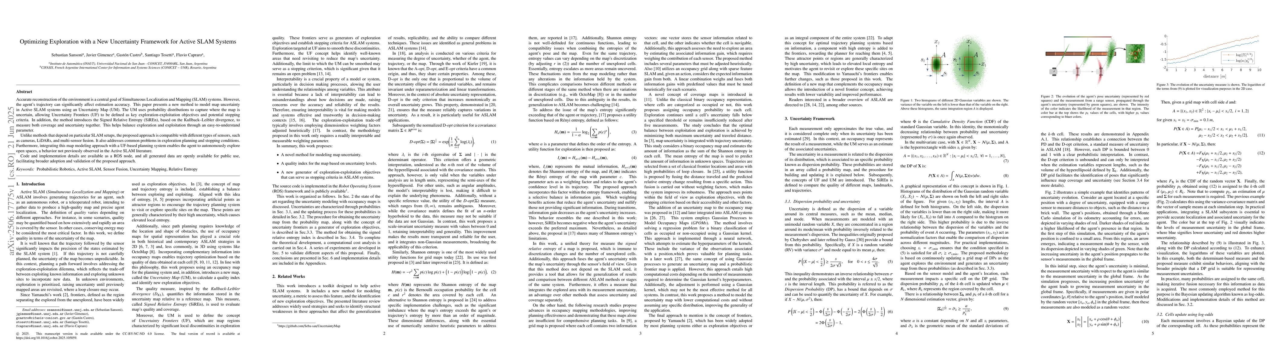 Thumbnail for Optimizing Exploration with a New Uncertainty Framework for Active SLAM
  Systems