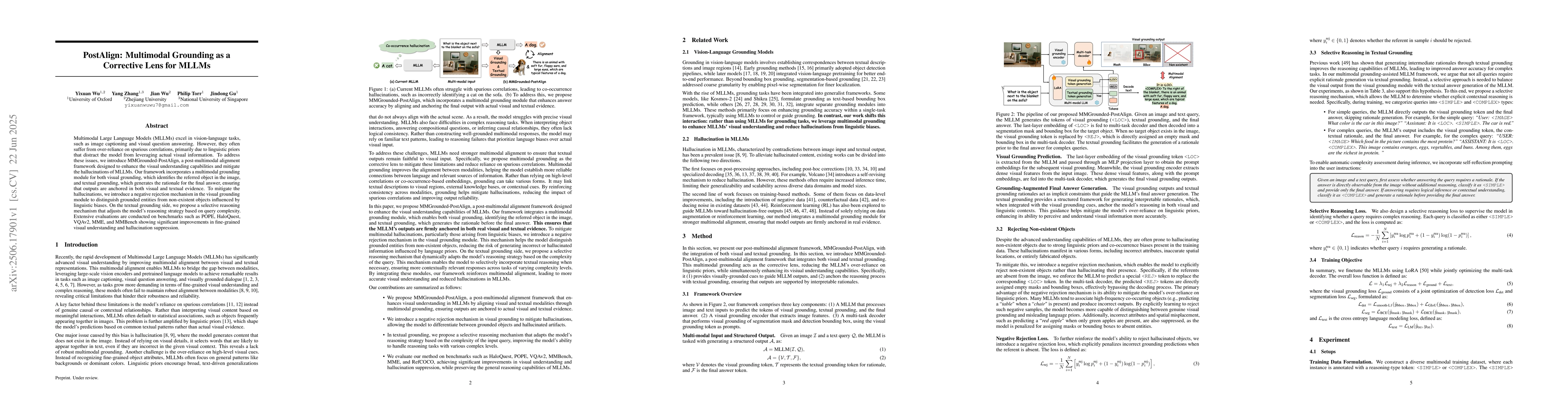 Thumbnail for PostAlign: Multimodal Grounding as a Corrective Lens for MLLMs