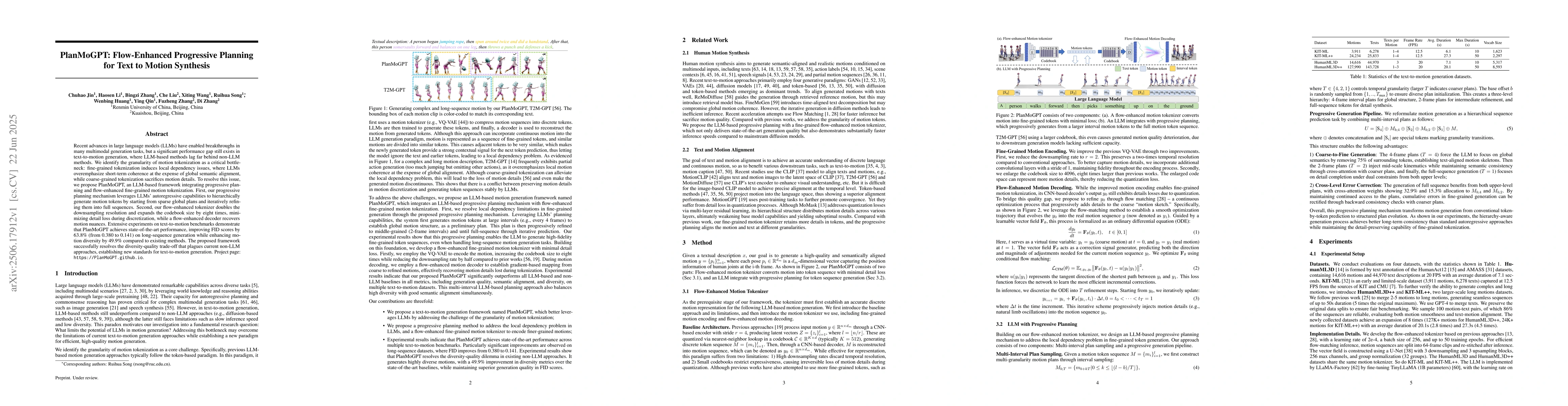 Thumbnail for PlanMoGPT: Flow-Enhanced Progressive Planning for Text to Motion
  Synthesis