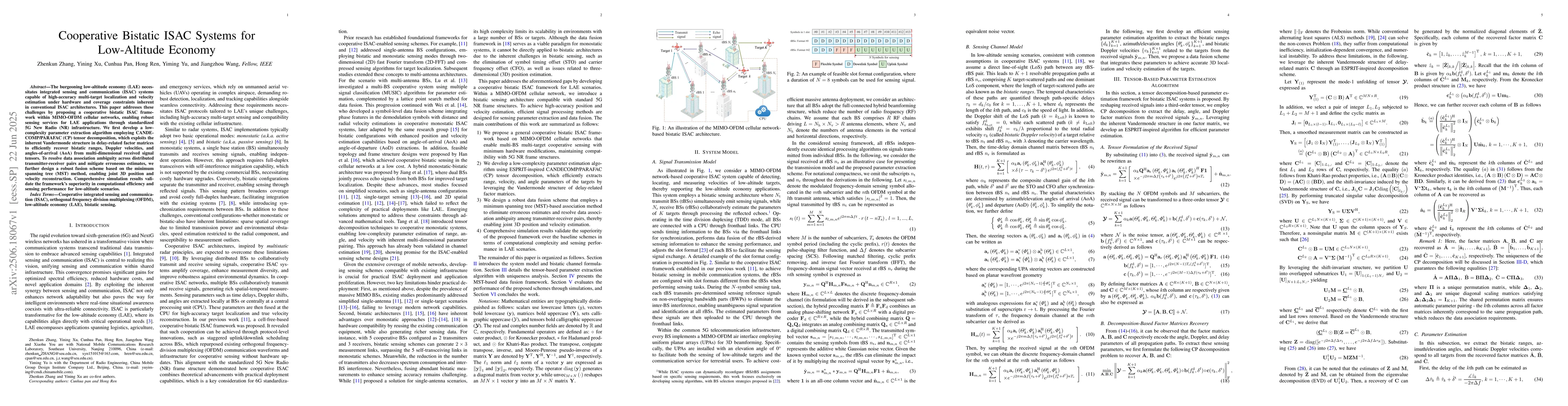 Thumbnail for Cooperative Bistatic ISAC Systems for Low-Altitude Economy