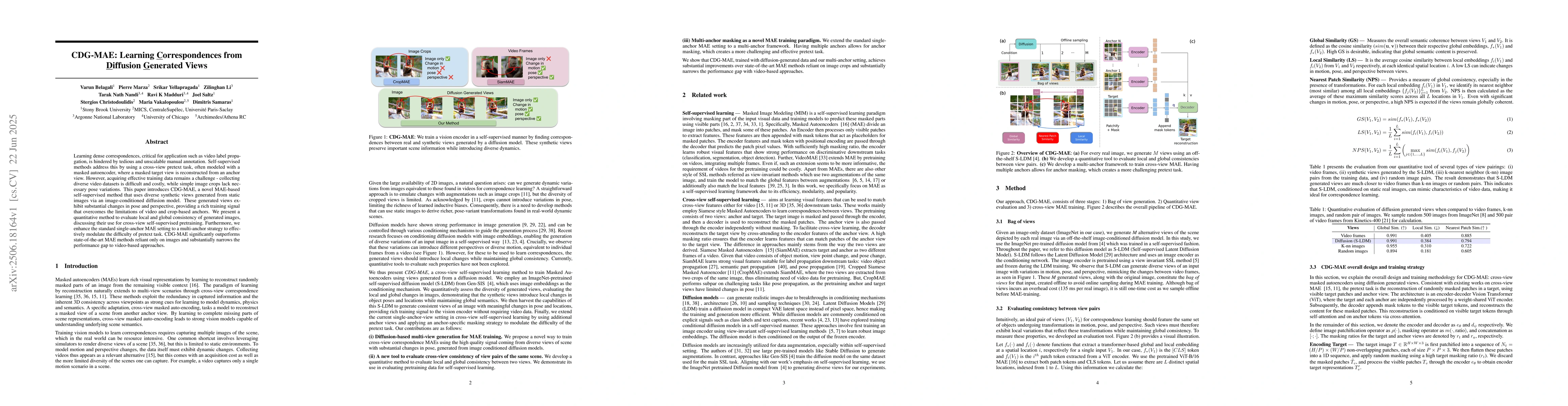 Thumbnail for CDG-MAE: Learning Correspondences from Diffusion Generated Views