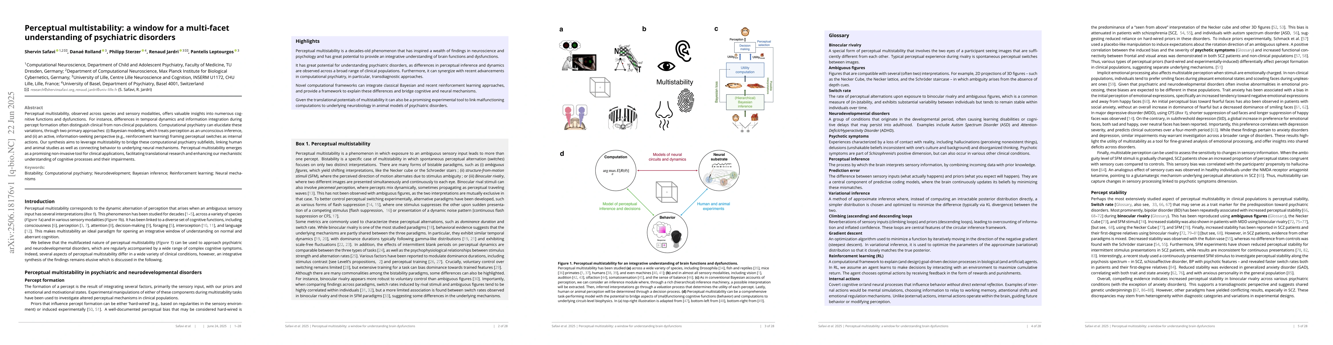 Thumbnail for Perceptual multistability: a window for a multi-facet understanding of
  psychiatric disorders