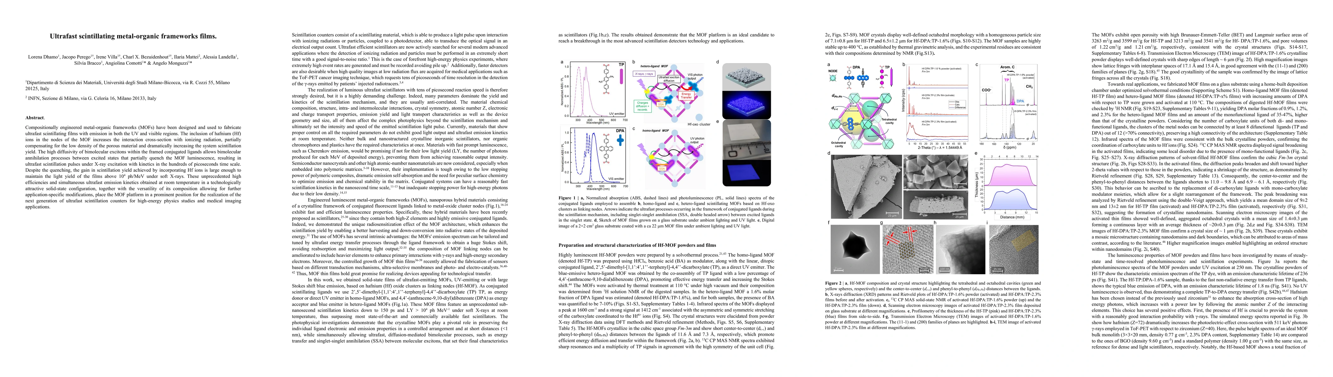 Thumbnail for Ultrafast scintillating metal-organic frameworks films