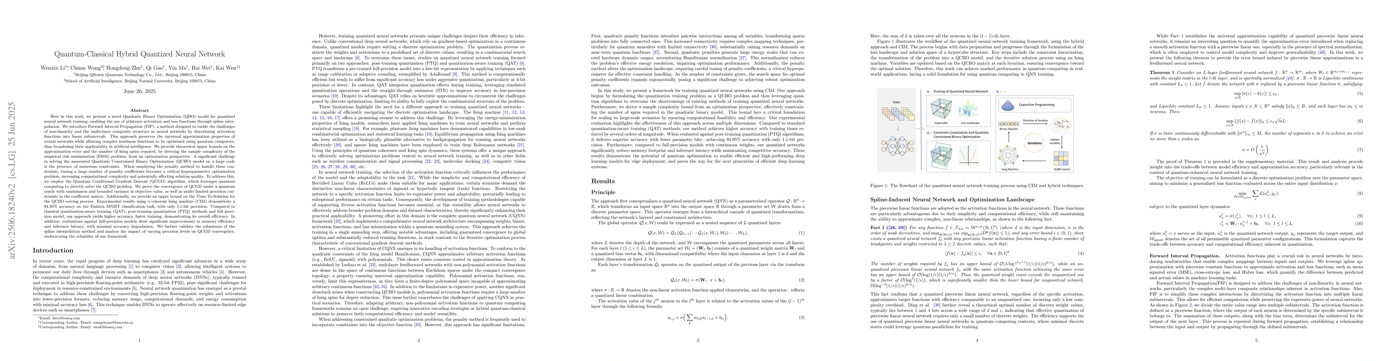 Thumbnail for Quantum-Classical Hybrid Quantized Neural Network