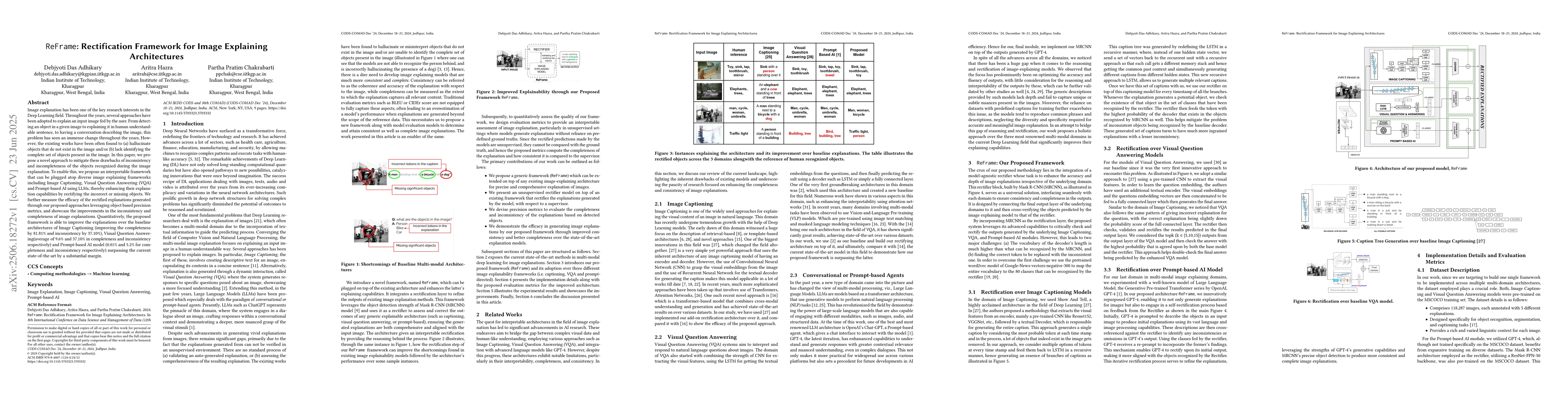Thumbnail for ReFrame: Rectification Framework for Image Explaining Architectures