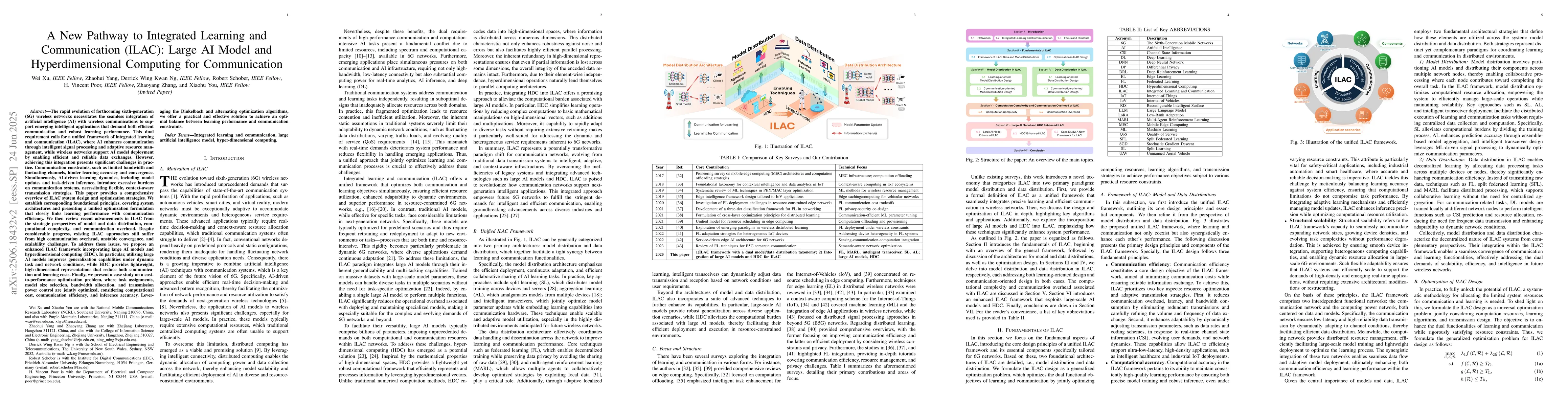 Thumbnail for A New Pathway to Integrated Learning and Communication (ILAC): Large AI
  Model and Hyperdimensional Computing for Communication