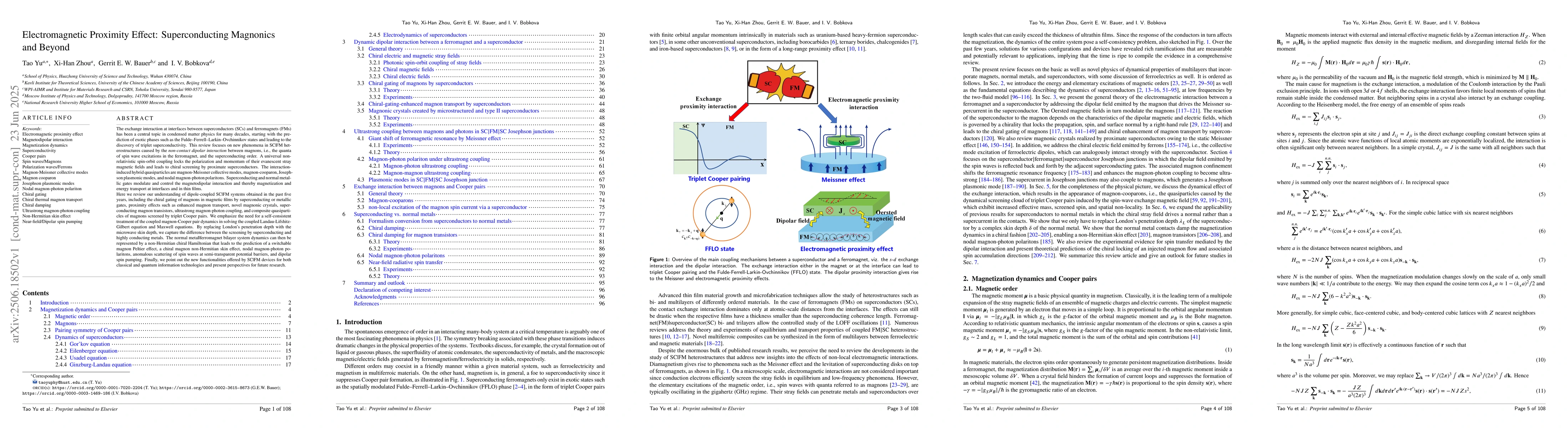 Thumbnail for Electromagnetic Proximity Effect: Superconducting Magnonics and Beyond