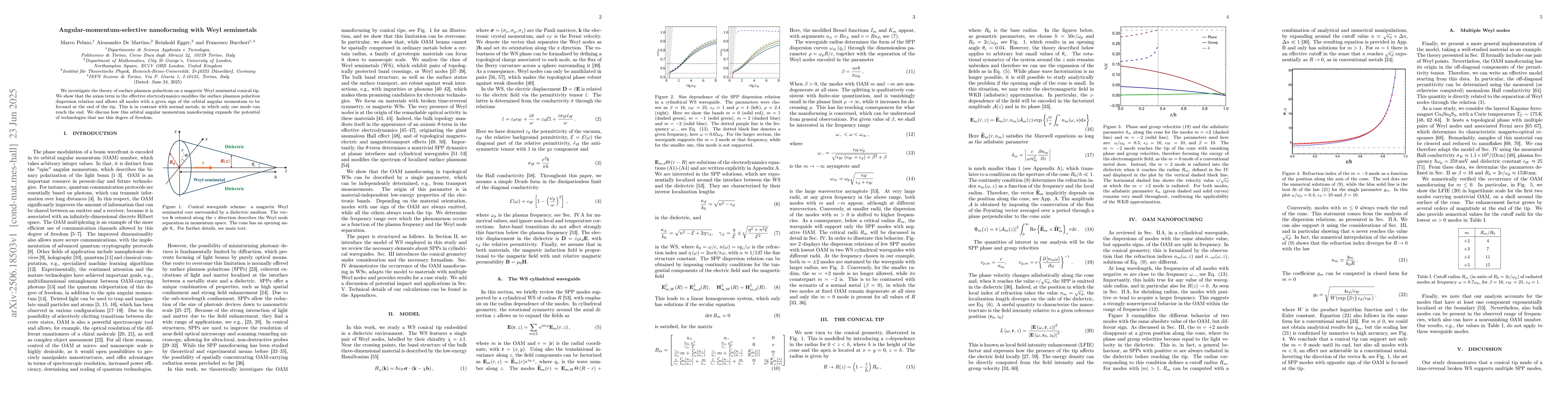 Thumbnail for Angular-momentum-selective nanofocusing with Weyl semimetals