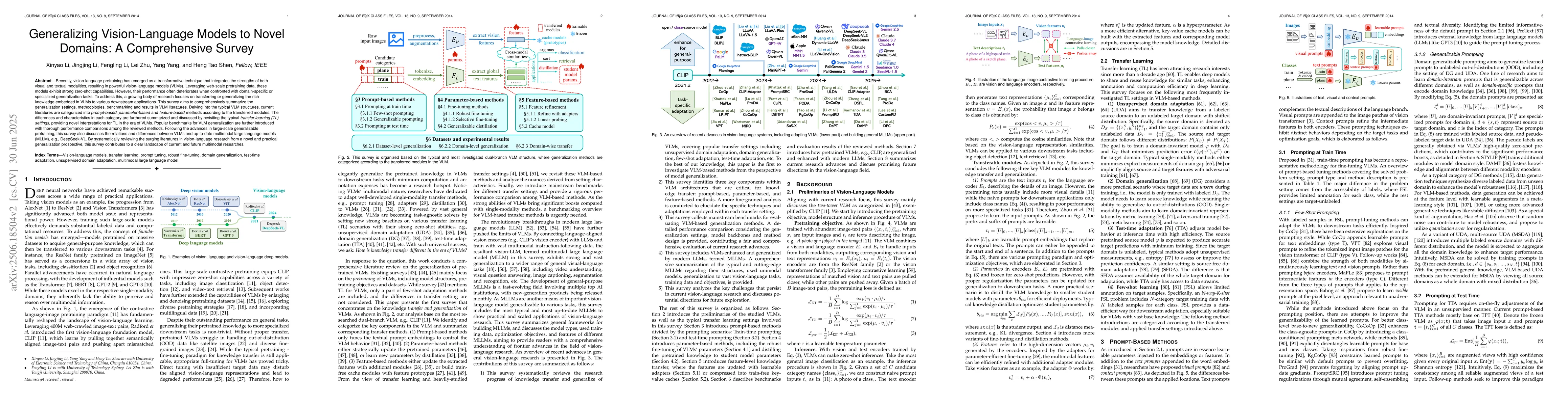 Thumbnail for Generalizing Vision-Language Models to Novel Domains: A Comprehensive
  Survey
