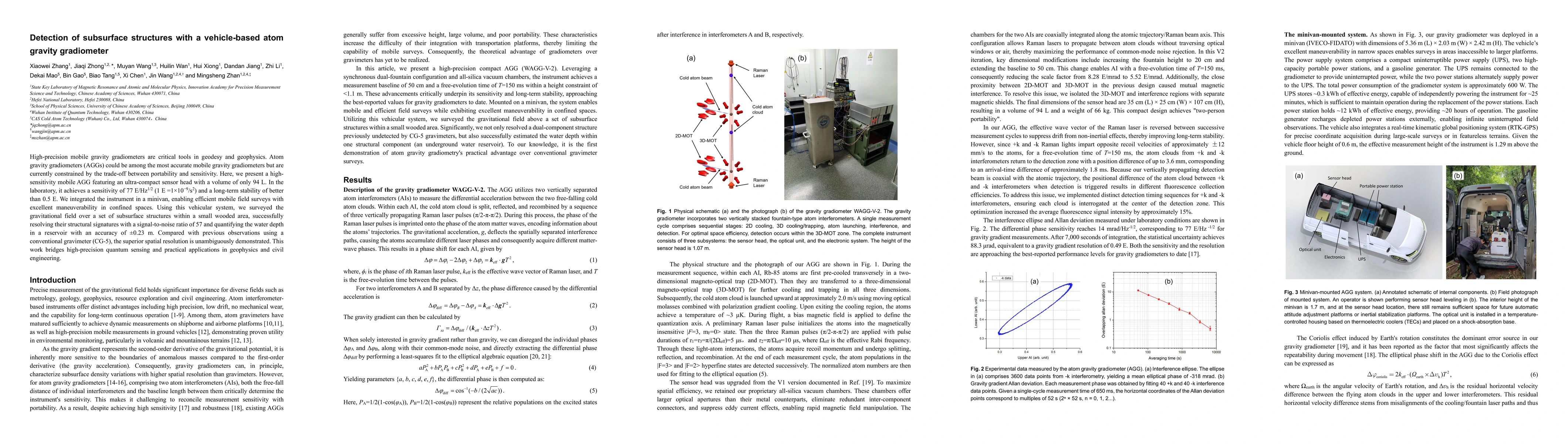Thumbnail for Detection of subsurface structures with a vehicle-based atom gravity
  gradiometer