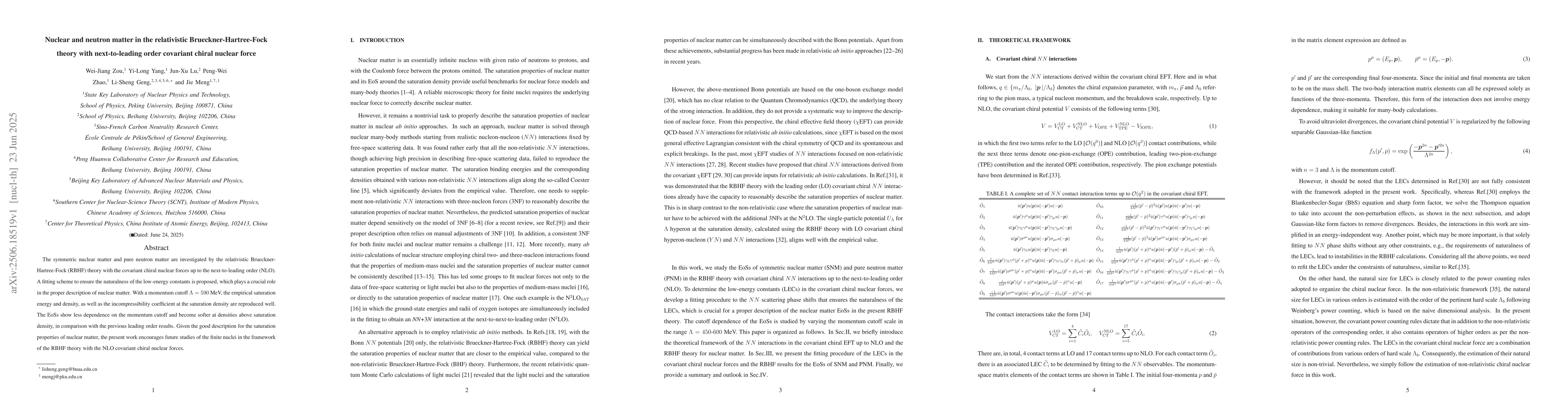 Thumbnail for Nuclear and neutron matter in the relativistic Brueckner-Hartree-Fock
  theory with next-to-leading order covariant chiral nuclear force