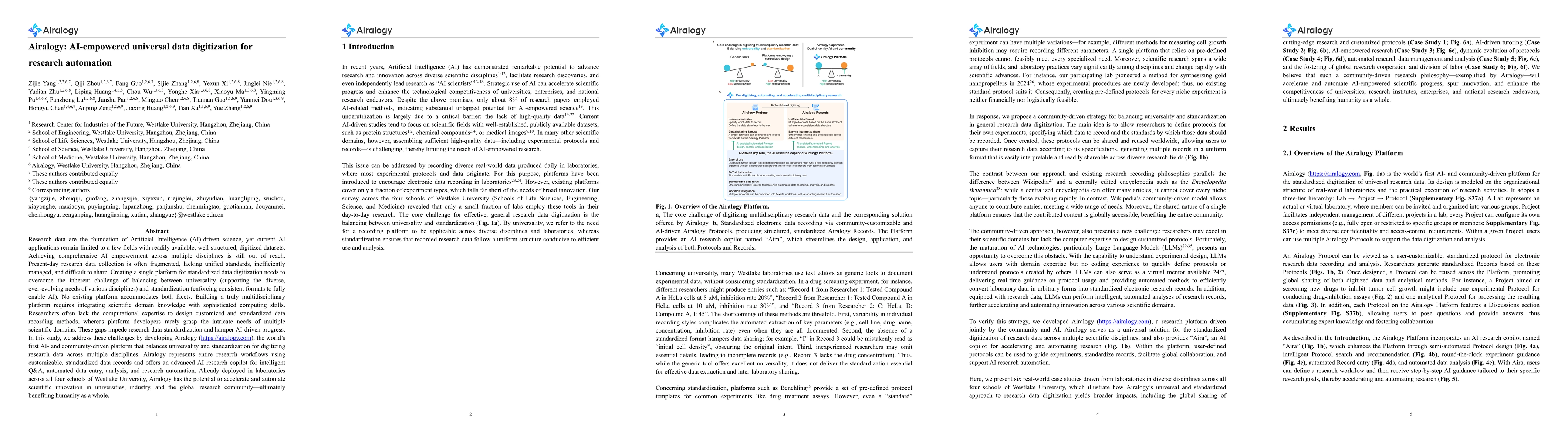 Thumbnail for Airalogy: AI-empowered universal data digitization for research
  automation