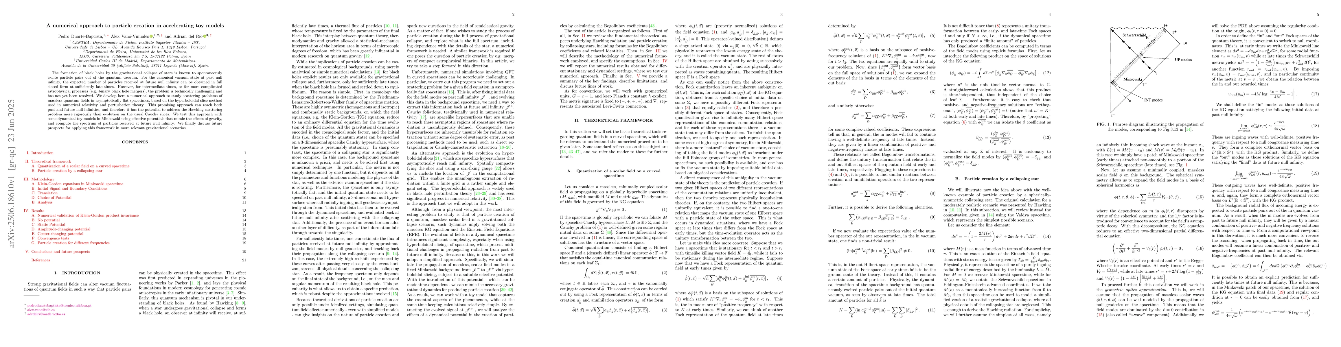 Thumbnail for A numerical approach to particle creation in accelerating toy models
