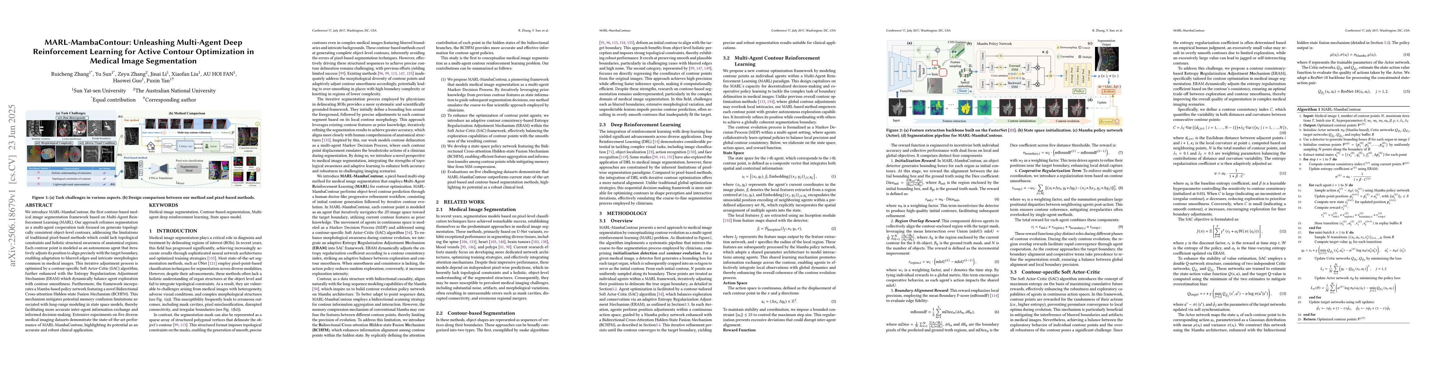Thumbnail for MARL-MambaContour: Unleashing Multi-Agent Deep Reinforcement Learning
  for Active Contour Optimization in Medical Image Segmentation